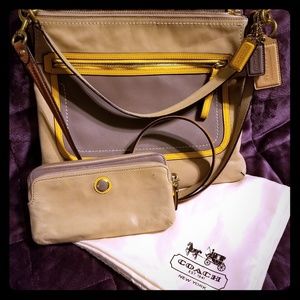 Coach handbag and wristlet